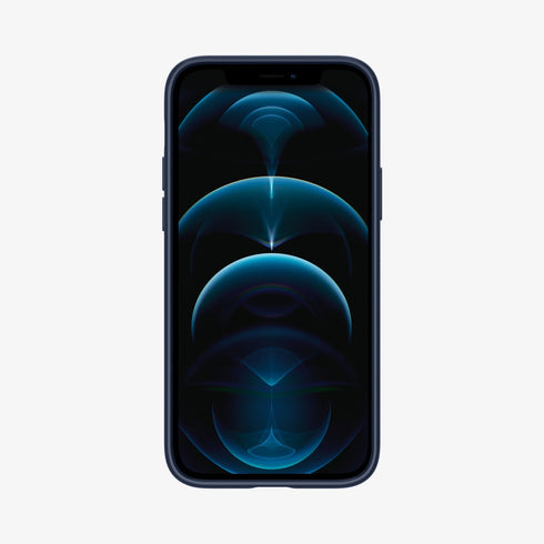 ACS01612 - iPhone 12 Pro Max Case Thin Fit in black showing the back